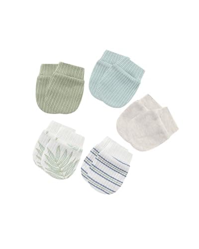 ZAVBABY Baby Boy Hats Mittens and Socks Set Cotton Newborn Girl Hat Glove 0-6 Month — view 5