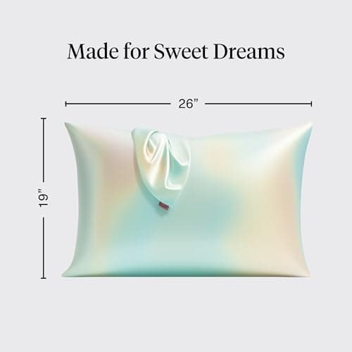 Kitsch Satin Pillowcase with Zipper for Hair & Skin - Softer Than Silk Pillow Cases, Smooth Cooling Satin Pillow Case, Wrinkle-Free, Machine Washable - Pillow Cases Standard Size (19x26) - Aura — view 4