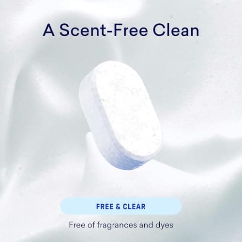BLUELAND 100% Plastic-Free Dishwasher Detergent Tablets, 60 Count, Free & Clear, Eco-Friendly Dishwashing Pods, Cuts Grease & Stuck on Food, Rinses Clean for Streak-Free Shine — view 5
