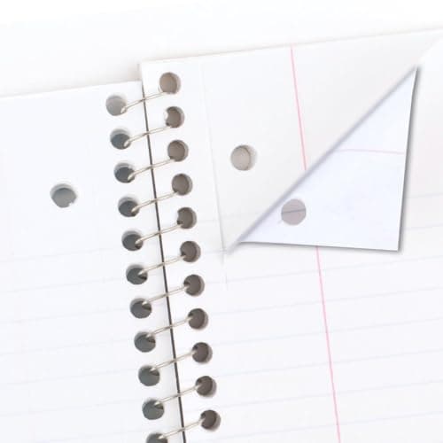 Mead Spiral Notebook, 6 Pack, 1 Subject, Wide Ruled Paper, 7-1/2" x 10-1/2", 70 Sheets per Notebook, Colors Will Vary (930201-ECM25) — view 3