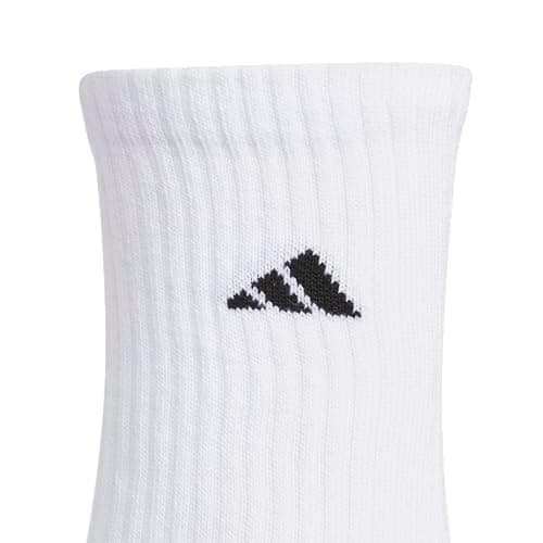 adidas Unisex Kids Crew Socks for Boys and Girls Youth (6-Pack) Athletic Cushioned and Comfortable, Tall Mid-Calf — view 4
