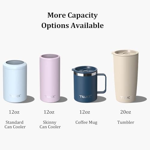 TILUCK 20 oz Insulated Coffee Tumbler with BPA-Free Lid — view 5