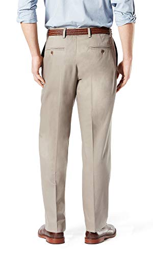 Dockers® Men's Classic Fit Signature Khaki Lux Cotton Stretch Pants (Regular and Big & Tall), Timberwolf, 36W x 29L — view 2