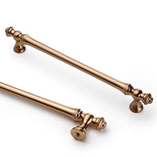 Asidrama 10 Pack 6.3 Inch(160mm) Champagne Bronze Kitchen Cabinet Handles, Cabinet Pulls Kitchen Cabinet Hardware for Cupboard Drawer Pulls