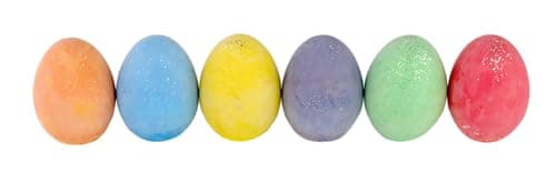 Kid Made Modern Glitter Easter Egg - Set of 6 Egg-Shaped Colored Chalks for Kids, Washable Outdoor Drawing Chalk for Easter Basket Stuffers, Spring Crafts & Egg Hunt Fun, Ages 3+ & Beyond — view 7