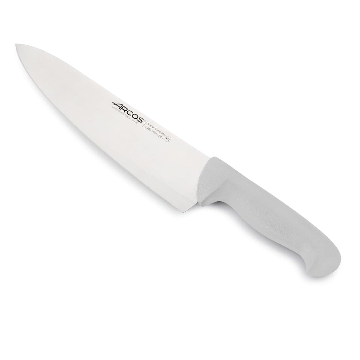 Arcos Serie 2900 - Cuchillo Santoku con Alveolos - Hoja de Acero Inoxidable Nitrum de 180 mm - Mango inyectado en Polipropileno Color Rojo — view 42