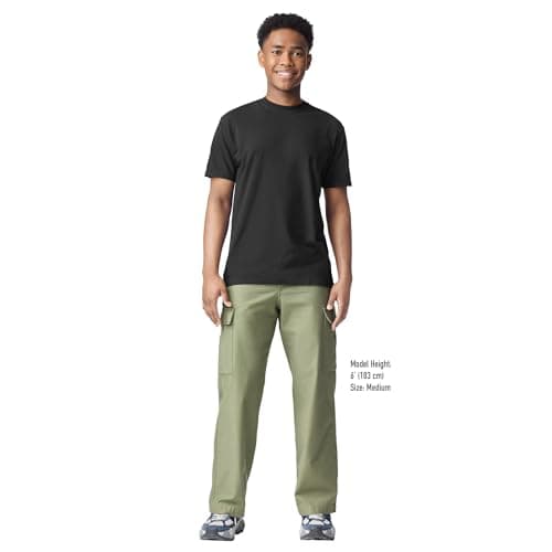 Comfort Colors Adult Short Sleeve Tee, Style G1717, Black (1-pack), Large — view 4
