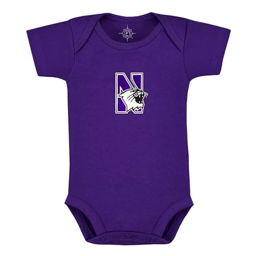 Creative Knitwear Northwestern University Wildcats Newborn Baby Bodysuit, Purple, 12 Months