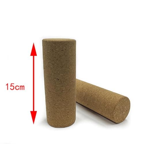 Cork Foam Roller for Muscle Massage, 13.8 inch (35cm) Cork Roller for Myofascial Release, Pilates & Yoga, Deep Tissue Massage Tool for Back, Legs, Sports Recovery- 5cmx15cm — view 5
