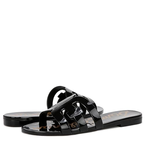 Sam Edelman Bay Jelly Sandal Black 9 Medium — view 6