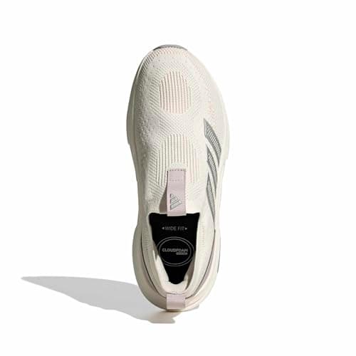 adidas Women's Cloudfoam Cuxxion - Sock, White/Matte Silver/Ice Purple, 7 — view 2
