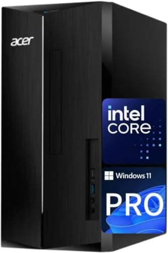 Acer Aspire Business Desktop | 16GB DDR5 RAM, 1TB Storage(512GB SSD & 500GB HDD) | Intel 4-core i3 (Beat i5-12400T) | WiFi6+Bluetooth5.1 | Keyboard+Mouse | Windows 11 Pro