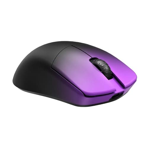 Lamzu Maya Champion Edition Wireless Gaming Mouse, Ultra-Lightweight 45g, Optical Switch, Golden TTC Dust-Proof Encoder, Pixart PAW 3950 IC, 8K Compatible, Compatible with PC/Mac (Purple Shadow) — view 5