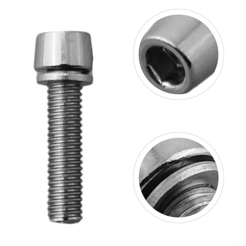 6PCS M5 x 20mm and M6 x 20mm Stem Bolts for Road for Bike Seatpost Collar, Derailleur & Headset – High- Steel, for CNC-Machi(5 * 20MM) — view 5