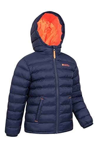 Mountain Warehouse Seasons Kids Padded Puffer Jacket - Boys & Girls Navy Kids 7-8 Yrs (116-128 cm) — view 3