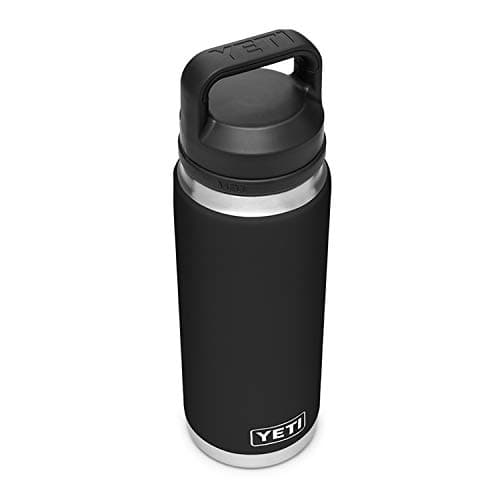 YETI Rambler 26 oz Bottle, Vacuum Insulated, Stainless Steel with Chug Cap, Black — view 2