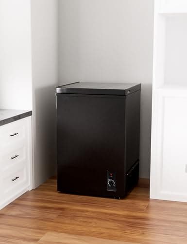 7.0 Cu Ft Chest Freezer - Energy Saving Quiet Top Open Door Mini Freezer Adjustable 6 Thermostat - Compact Small Deep Freezer w/Removable Basket and Defrost Water Drain for Home/Apartment/Garage — view 6