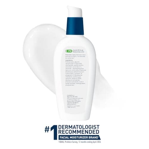 CeraVe PM Facial Moisturizing Lotion, Night Cream with Hyaluronic Acid and Niacinamide, Ultra-Lightweight, Oil-Free Moisturizer for Face, 3 Ounce — view 8