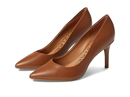 Calvin Klein Women's Gayle Pump, Cognac 212, 7.5