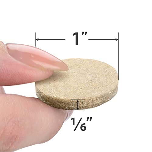 Felt Furniture Pads X-PROTECTOR - 48 PCS 1" - Felt Pads Floor Protectors - Chair Felts Pads for Furniture Feet Wood Floors - Best Furniture Pads for Hardwood Floors - Protect Your Hard Floors! (Beige) — view 4