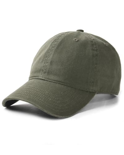 FURTALK Cotton Low Profile Baseball Cap Hat for Men Women Adjustable Dad Hat Four Seasons Classic Army Green