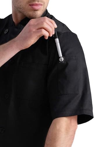 Chef Works Unisex Volnay Chef Coat, Black - New, Medium — view 3