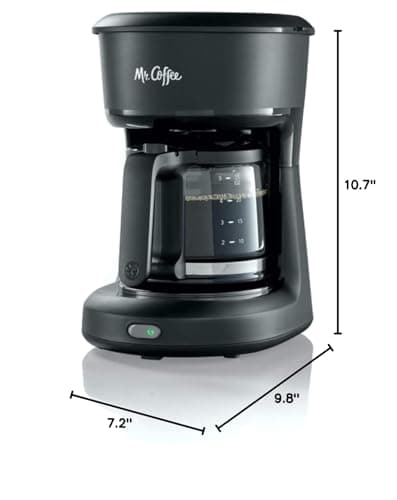 Mr. Coffee® 5-Cup Mini Brew Switch Coffee Maker, Black — view 7