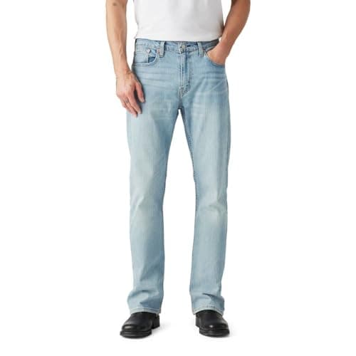 Levi's Men's 527 Slim Bootcut Fit Jeans, Here We Stop-Light Indigo, 32W x 32L