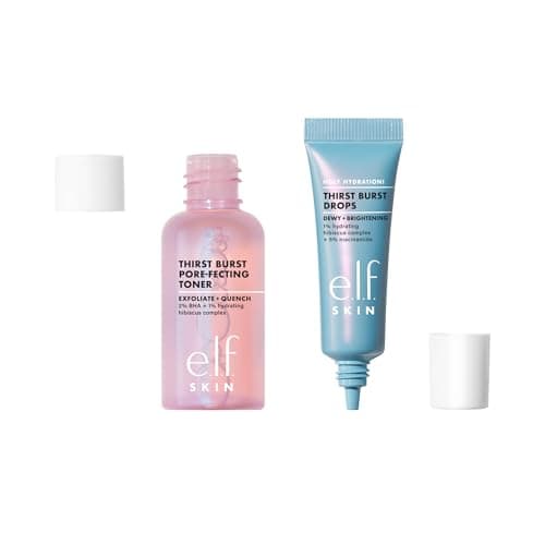 e.l.f. SKIN Thirst Burst Dew-O, Travel-Sized Skincare Set, Exfoliating Facial Toner & Hydrating Serum Drops, Gives Skin A Dewy, Bouncy Glow, Vegan & Cruelty-Free — view 6