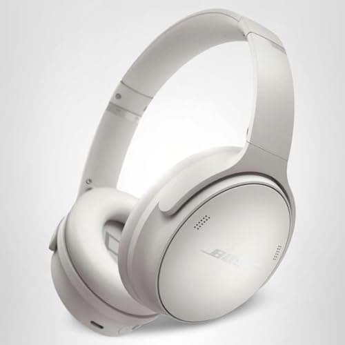 Bose QuietComfort Headphones - Wireless Bluetooth Headphones, Active Over Ear Noise Cancelling and Mic, USB-C Charging, Deep Bass, Up to 24 Hours of Playtime, White Smoke — view 8