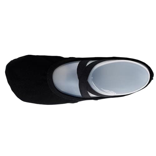 s.lemon Stretch Ballet Shoe,Girls Women Split Sole Elastic Dance Slippers Ballet Shoes LGM Black 42 — view 2