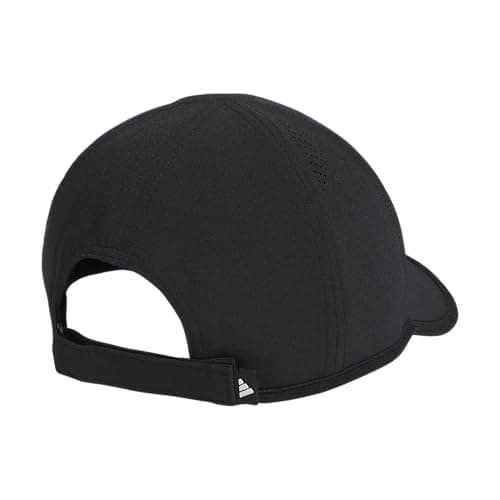 adidas Men's Superlite Hat – Lightweight Moisture-Wicking Cap for Workout and Training, Black/White/3, OSFA — view 3