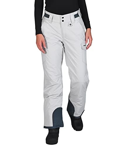 Arctix Women's Snow Sports Insulated Cargo Pants, Quiet Grey, 2X Short