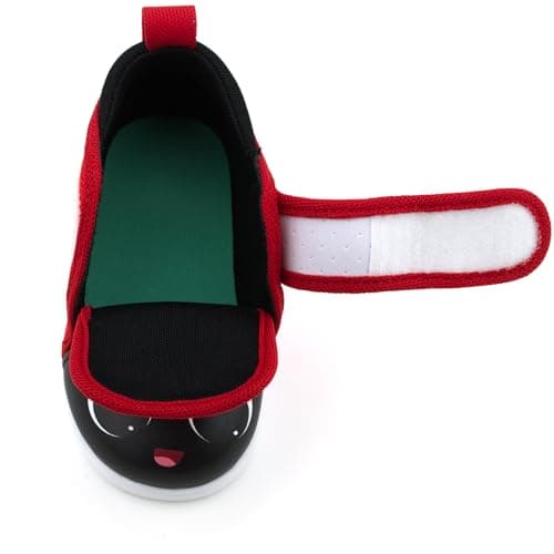 ikiki Squeaky Toddler Shoes V2 with On/Off Squeaker Switch, Red Ladybug V2, 9 Toddler — view 3