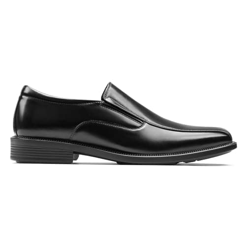 HEEZ Men's Black Dress Shoes, Slip On Loafers Dress Shoes for Men Comfortable, Non Slip Formal Shoes for Business Wedding Church — view 5