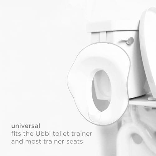 Ubbi Multi-Use Potty Training Hook, Hangs Over Toilet Tank or Door, White — view 3
