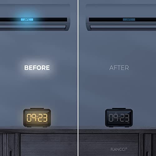FLANCCI LED Light Dimming Stickers, Adhesive Light Filters for Reducing Bright LED Lights, Sleep-Friendly Light Softening Sheets (2 Sheets) — view 2