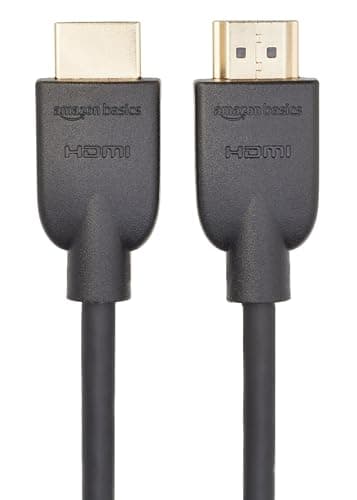 Amazon Basics HDMI Cable, 3ft, 4K@60Hz, High-Speed HDMI 2.0 Cord, 18Gbps, 2160p, 48 bit, Compatible with TV/PS5/Xbox/Roku, Black — view 2