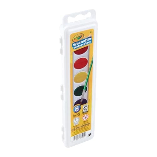 Crayola Washable Watercolors, Kids Paint Set, 8ct — view 4