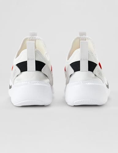 Nike Little Kid's Flex Runner 4 AOP, White/Black-Safety Orange-Vast Grey, 2Y — view 5