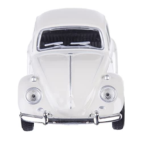 Berry President 1967 Classic Beetle Bug Vintage 1/32 Scale Diecast Metal Pull Back Car Model Toy for Gift/Kids (Beige) — view 5