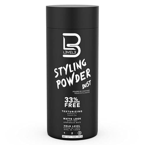 L3 Level 3 Styling Powder - Natural Look Volumizing and Texturizing Powder - Easy to Apply with No Oil or Greasy Residue