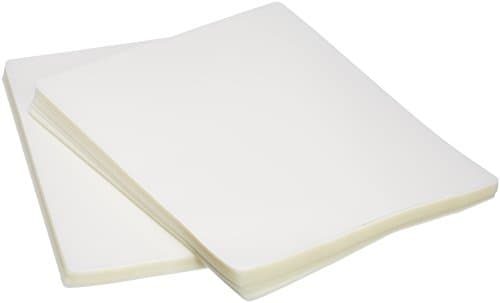 Amazon Basics Clear Thermal Laminating Plastic Paper Laminator Sheets, 22.9 cm x 29.2 cm, 200-Pack, 72 micron