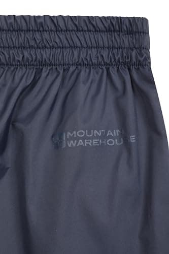 Mountain Warehouse Pakka Kids Waterproof Rain Pants - Splash Pants, Overtrousers, Boys & Girls Navy Kids 7-8 Yrs (116-128 cm) — view 6