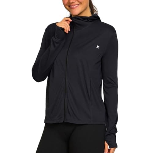 Hurley Sun Protection Lightweight Jacket Women - Sun Hoodie SPF 50+ UV Shirt Quick Dry Long Sleeve Sun Shirt Outdoor