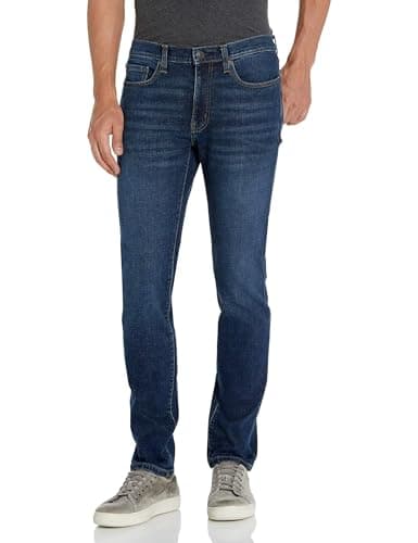 Amazon Essentials Men's Skinny-Fit Stretch Jean, Dark Vintage, 34W x 28L