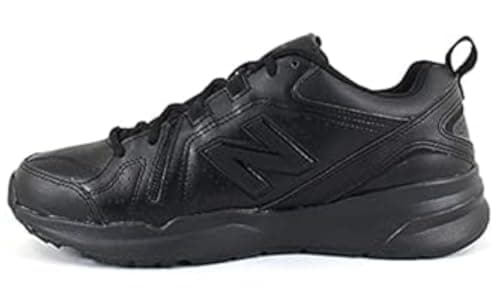 New Balance Men's 608 V5 Casual Comfort Cross Trainer, Black/Black, 10.5 Wide