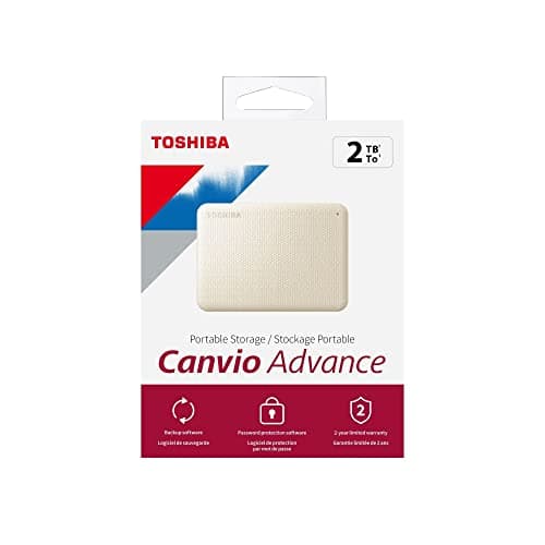 Toshiba Canvio Advance 2TB Portable External Hard Drive USB 3.0, White - HDTCA20XW3AA — view 9