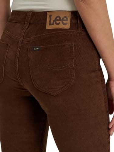 Lee Womens Legendary Mid Rise Straight Leg Jean, Bistre Cord, 2 — view 5