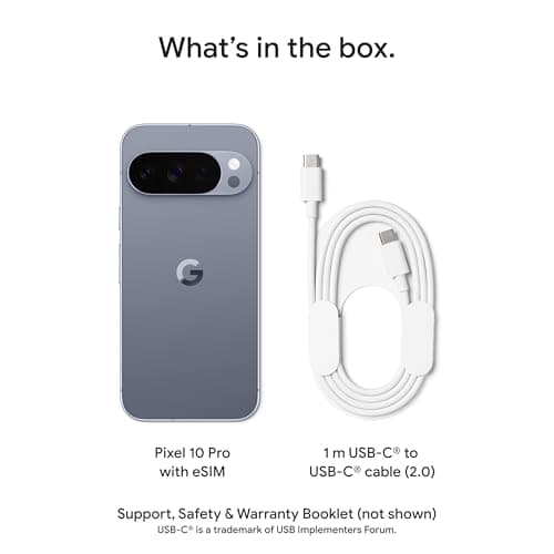 Google Pixel 10 Pro XL - Unlocked Android Smartphone with Gemini, Your Google AI Assistant, Triple Rear Camera System, Fast-Charging 24+ Hour Battery, and 6.8" Super Actua Display - Obsidian - 256 GB — view 10